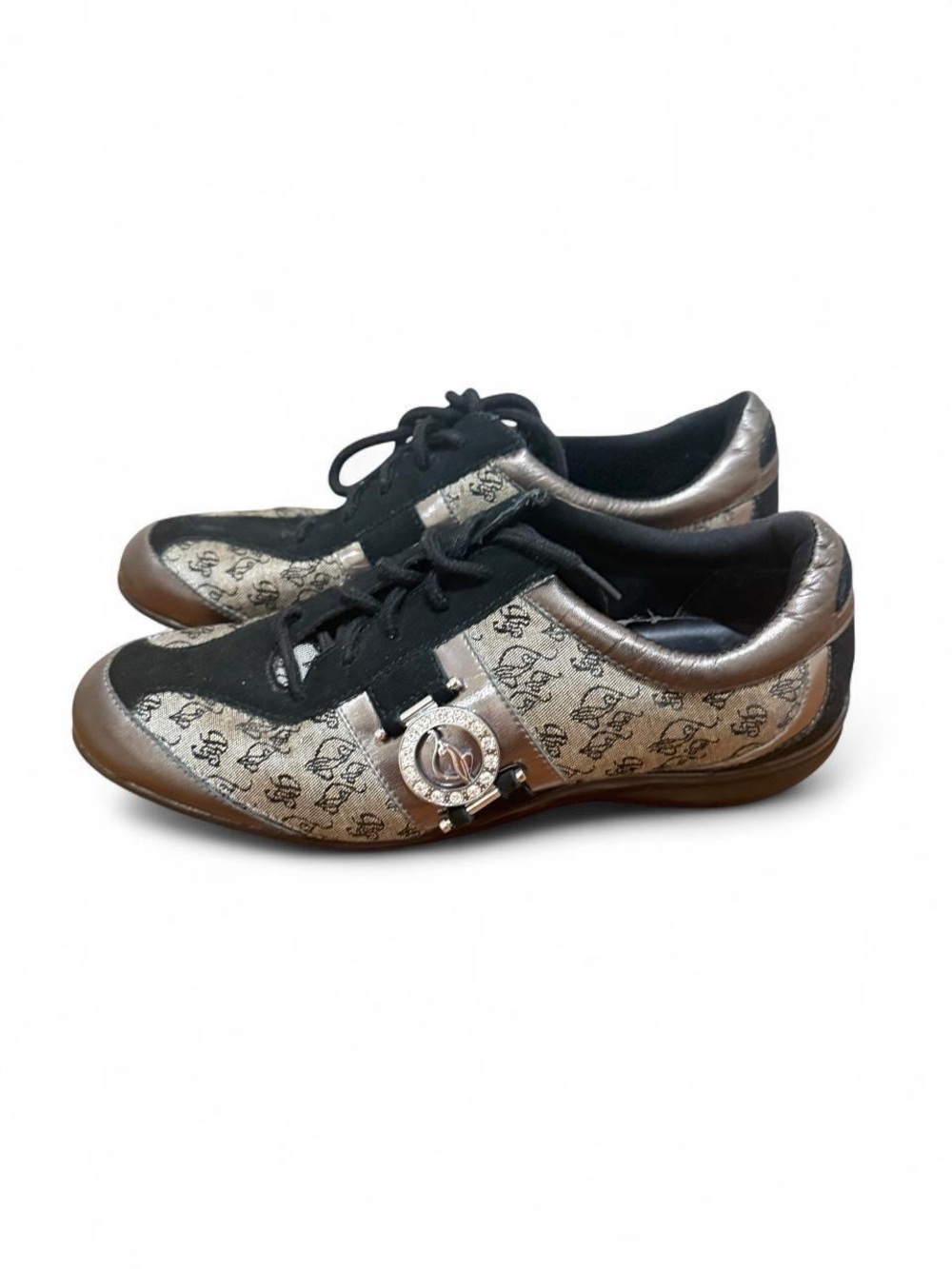 Baby Phat Y2K gold Monogram Sneakers Women's 6